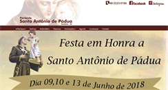 Desktop Screenshot of igrejadesantoantonio.com.br