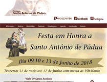 Tablet Screenshot of igrejadesantoantonio.com.br